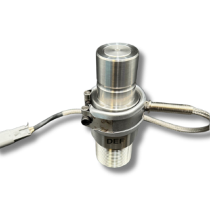 FloMAX DEFR-W138-HEAT heated stainless-steel DEF receiver, catalog part 42014-01